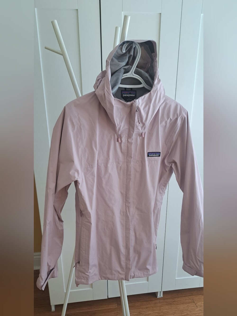 Patagonia Women's Hooded Rain Jacket - Pale Pink